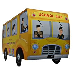 Large Back to School Bus Theme Return Gift Box